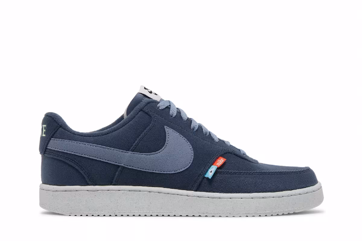Nike Court Vision Low Next Nature Thunder Blue, view 2