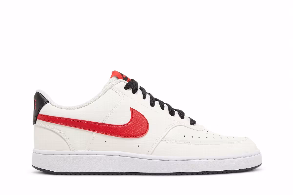 Nike Court Vision Low Sail University Red, view 2