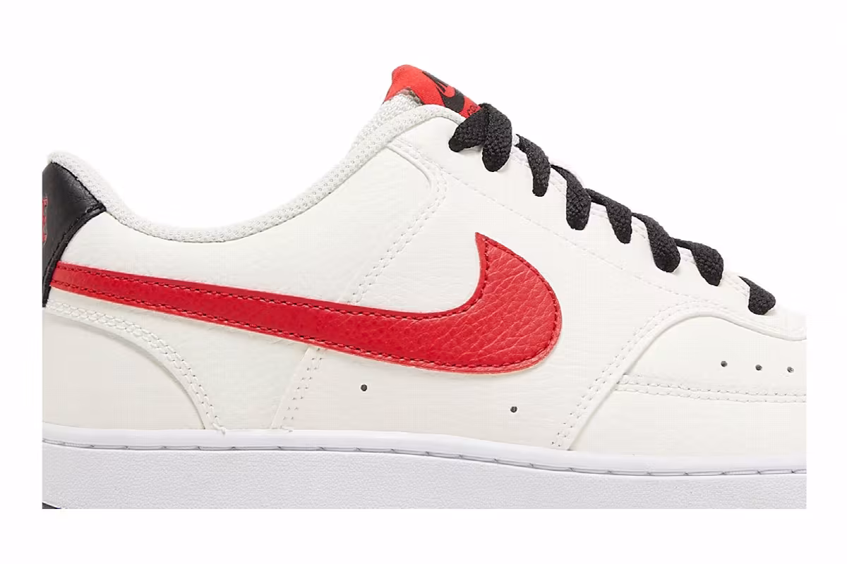Nike Court Vision Low Sail University Red, view 3