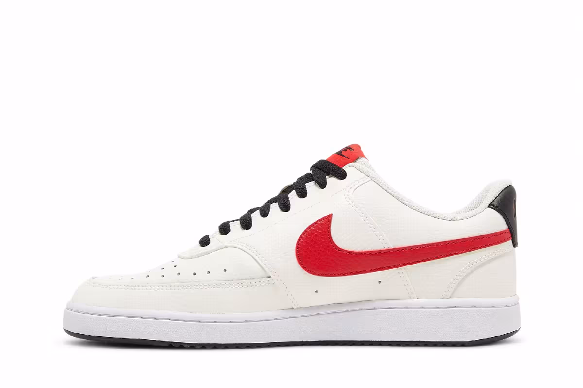 Nike Court Vision Low Sail University Red, view 4