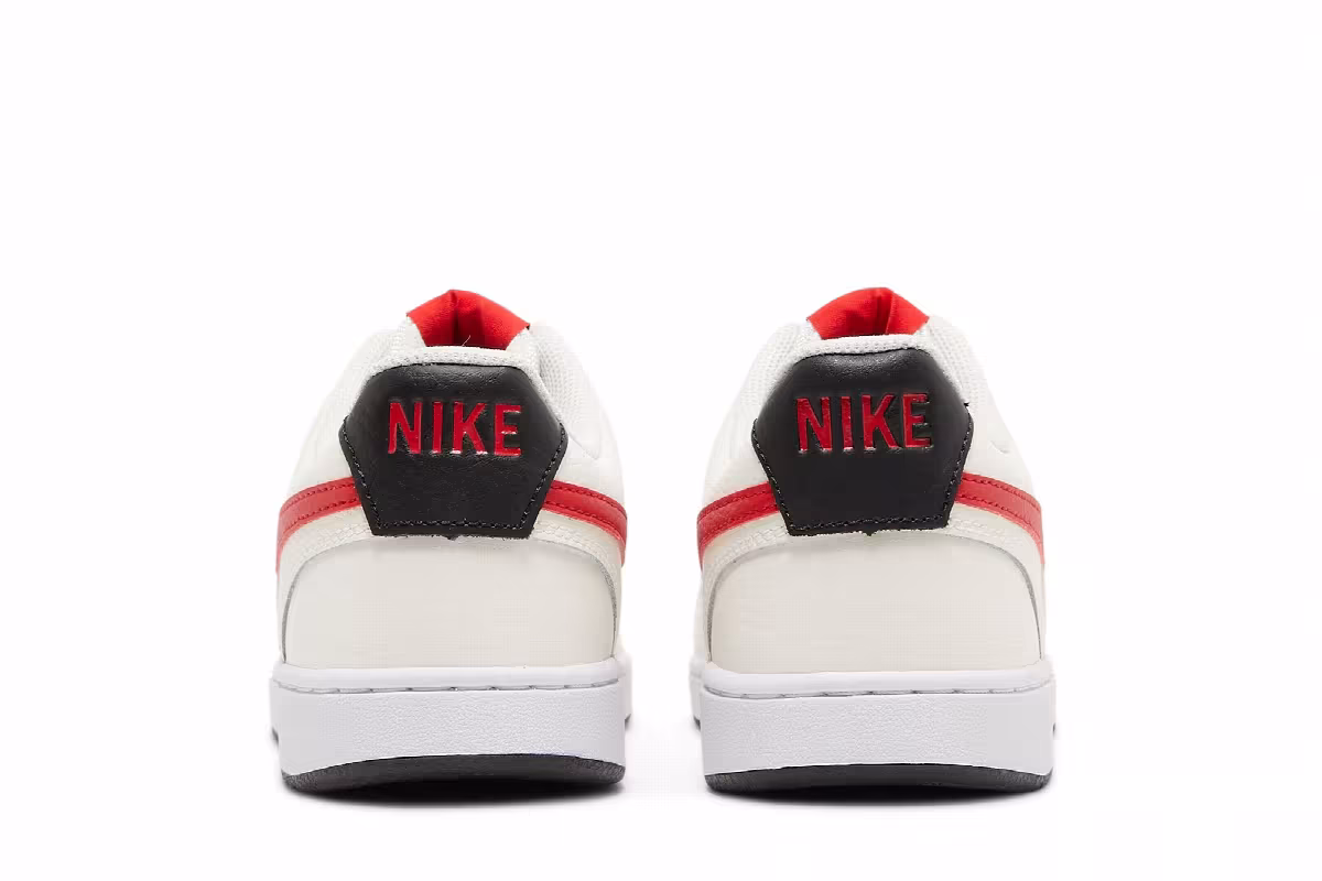 Nike Court Vision Low Sail University Red, view 7