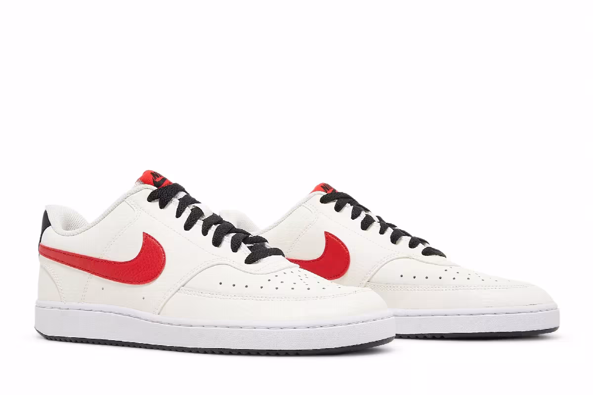 Nike Court Vision Low Sail University Red, view 9