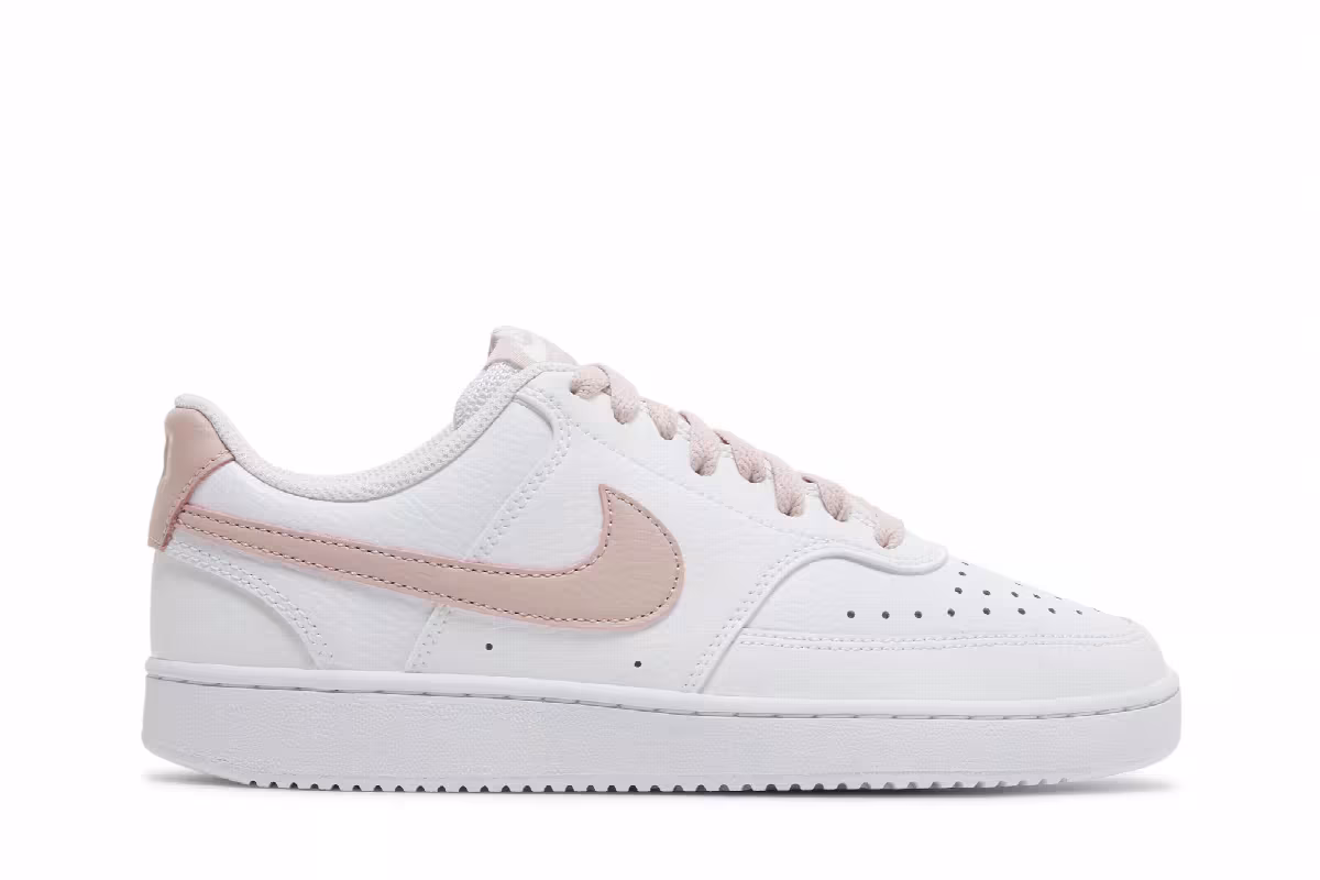Nike Women's Court Vision Low White Pink Oxford, view 2