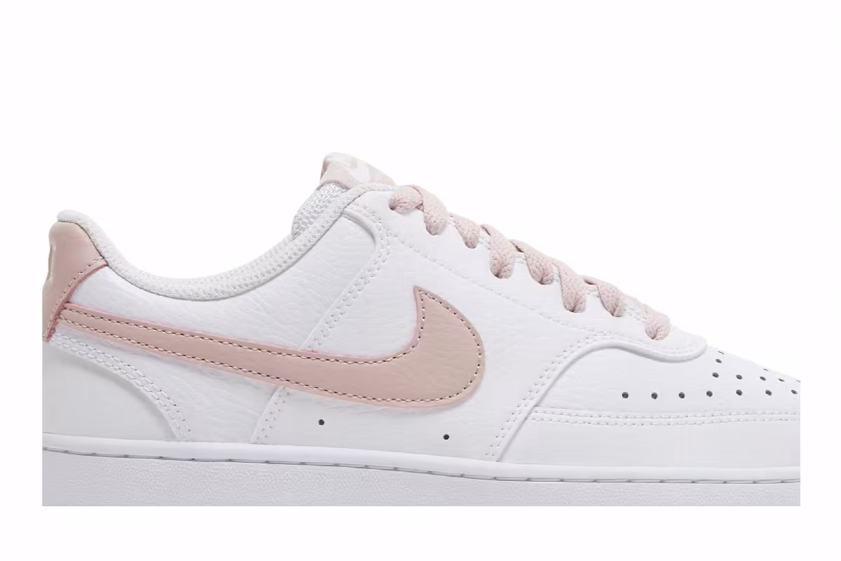 Nike Women's Court Vision Low White Pink Oxford, view 3