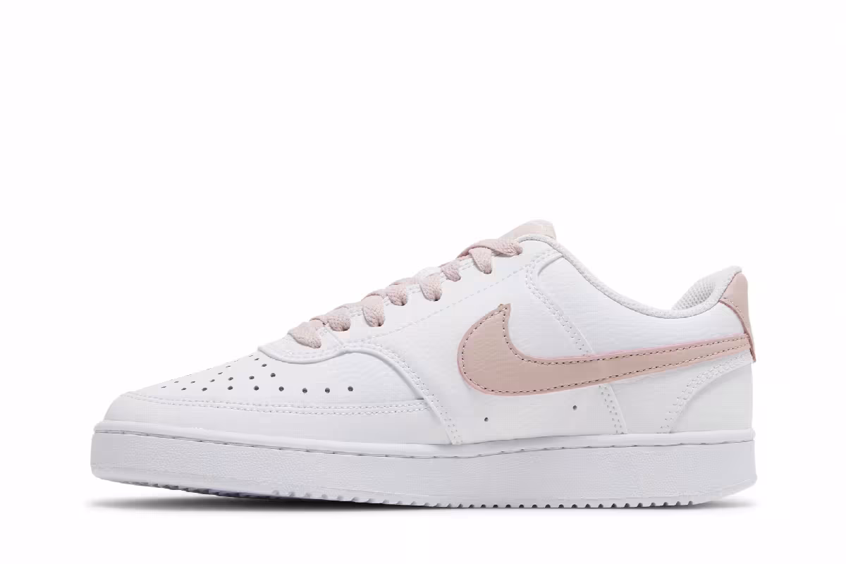 Nike Women's Court Vision Low White Pink Oxford, view 4
