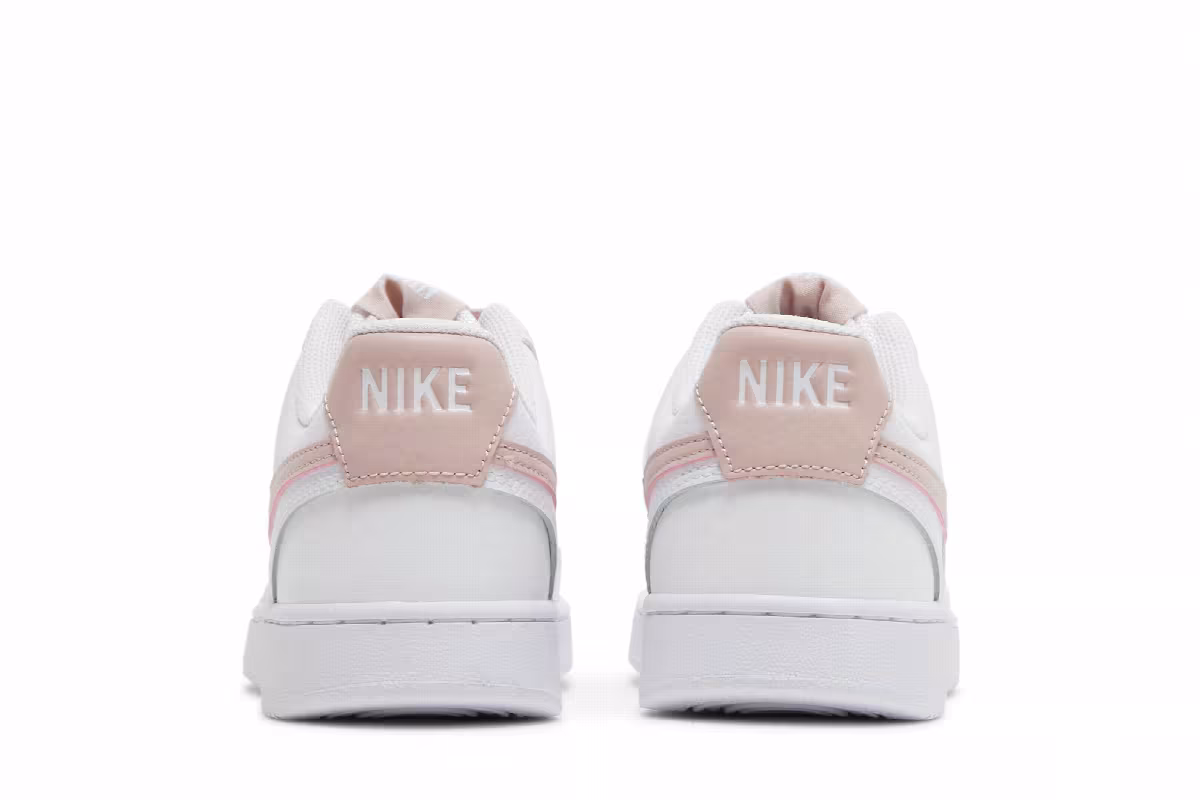 Nike Women's Court Vision Low White Pink Oxford, view 7