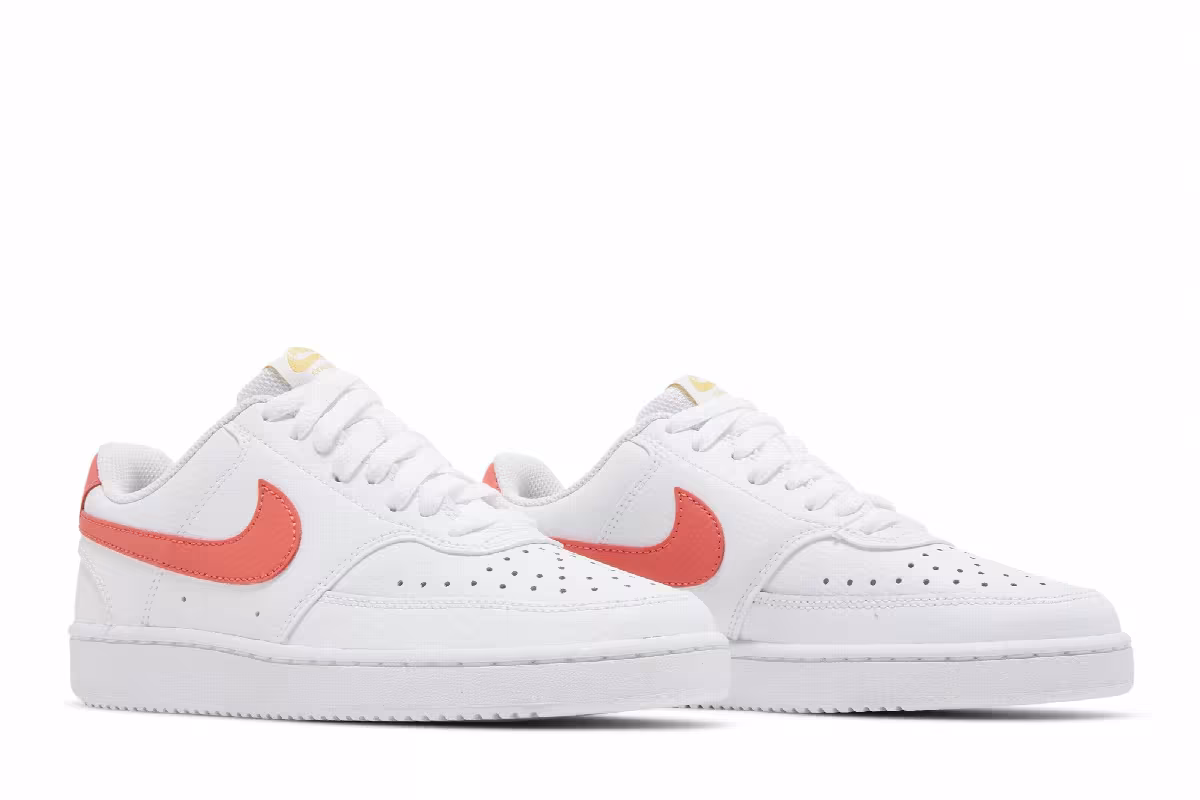 Nike Women's Court Vision Low White Magic Ember, view 9