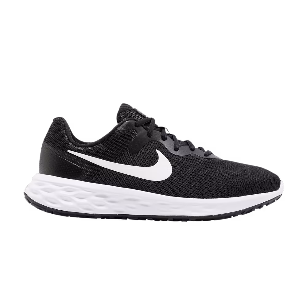 Nike Revolution 6 Extra Wide Black White