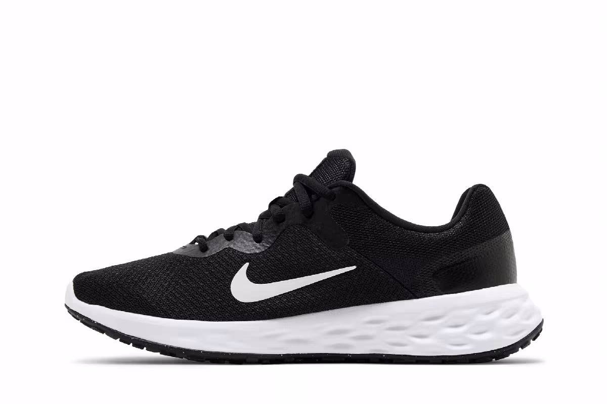 Nike Revolution 6 Next Nature Black White, view 4