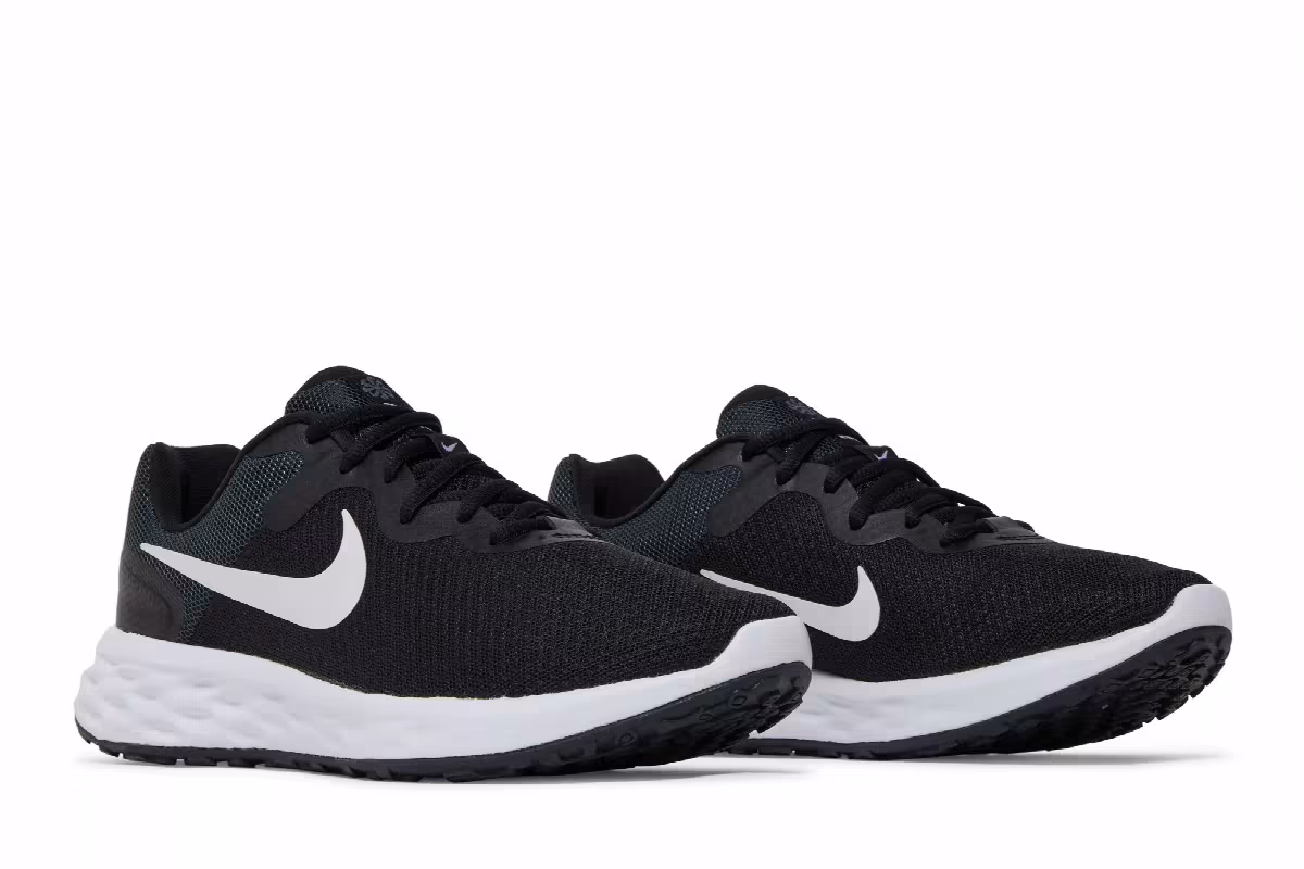 Nike Women's Revolution 6 Next Nature Black White, view 9