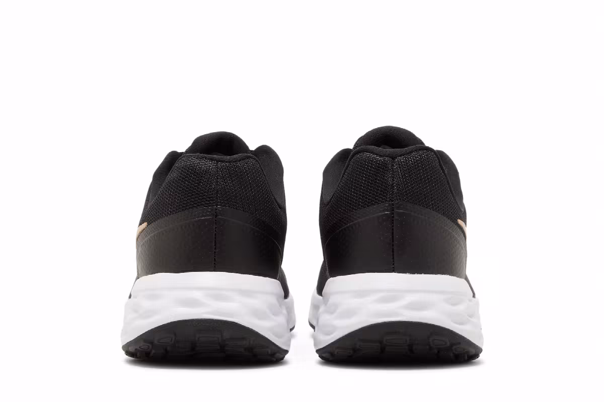 Nike Revolution 6 Black Metallic Gold, view 7