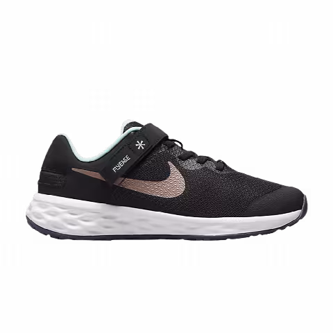 Nike Revolution 6 FlyEase GS 'Black Metallic Red Bronze'
