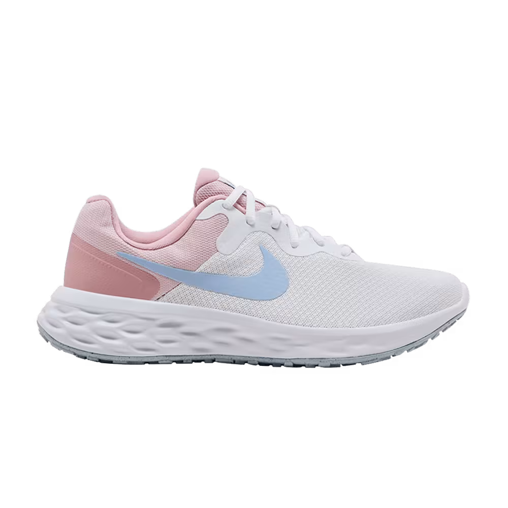 Nike Women's Revolution 6 Next Nature White Pink Glaze Hydrogen
