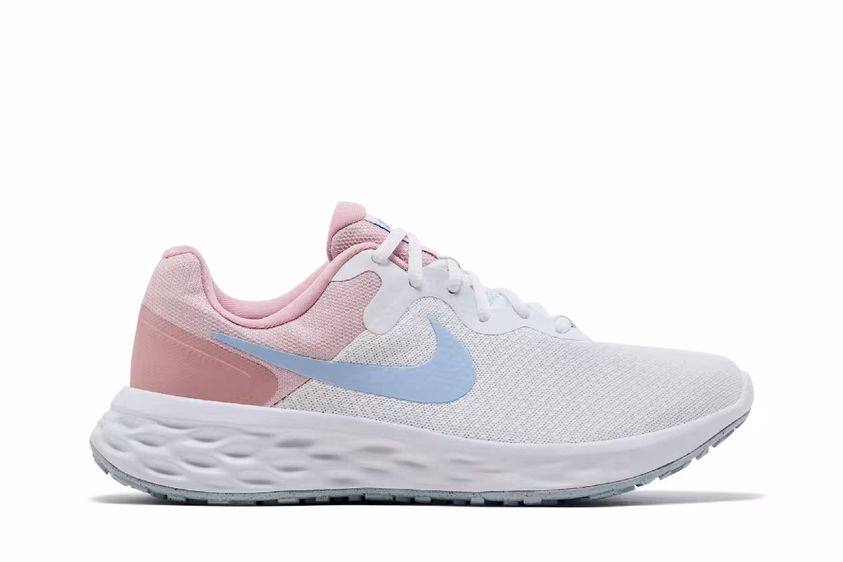 Nike Women's Revolution 6 Next Nature White Pink Glaze Hydrogen, view 2