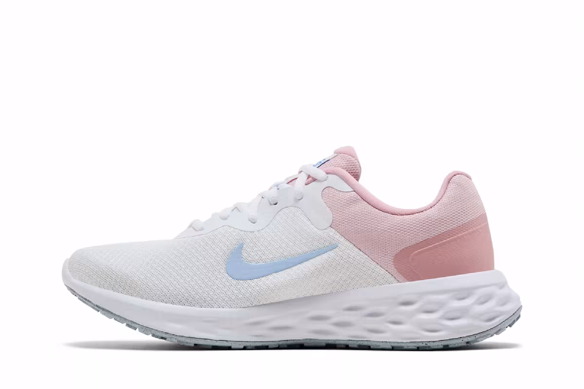Nike Women's Revolution 6 Next Nature White Pink Glaze Hydrogen, view 4