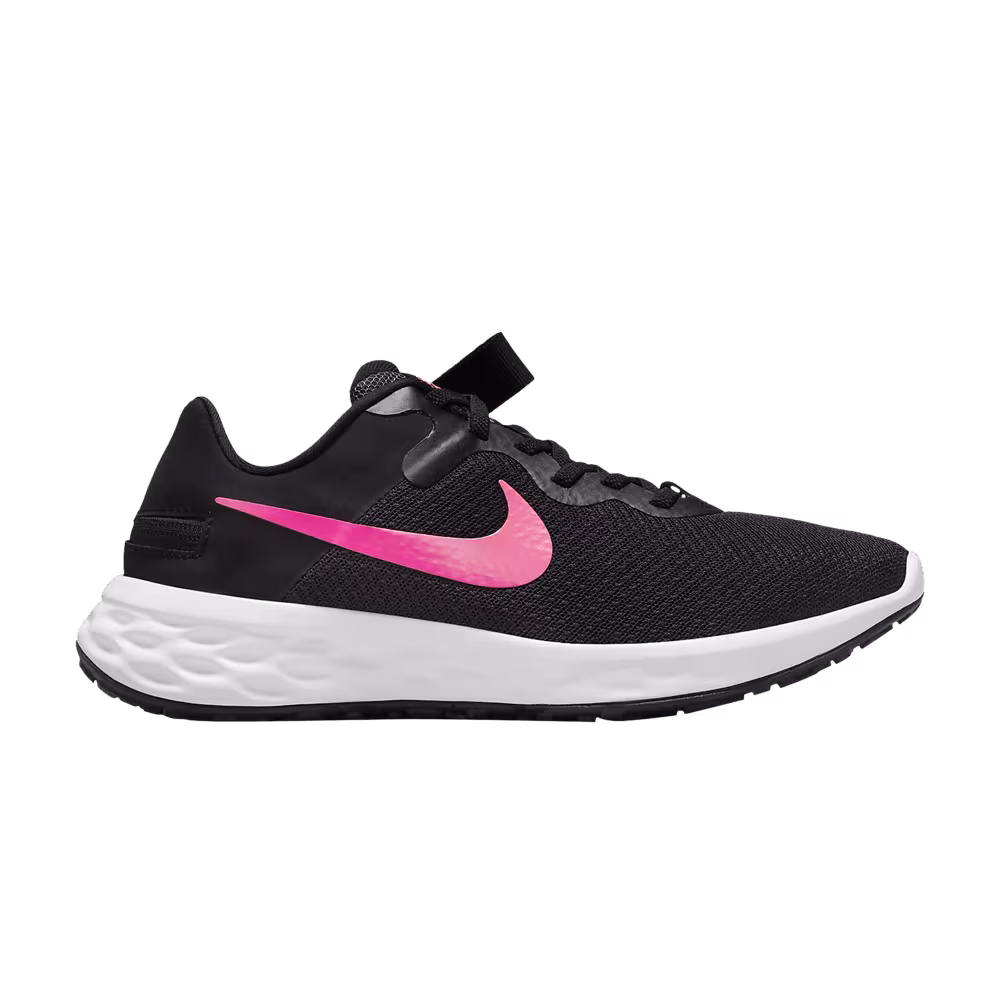 Nike Women's Revolution 6 FlyEase Next Nature Black Hyper Pink