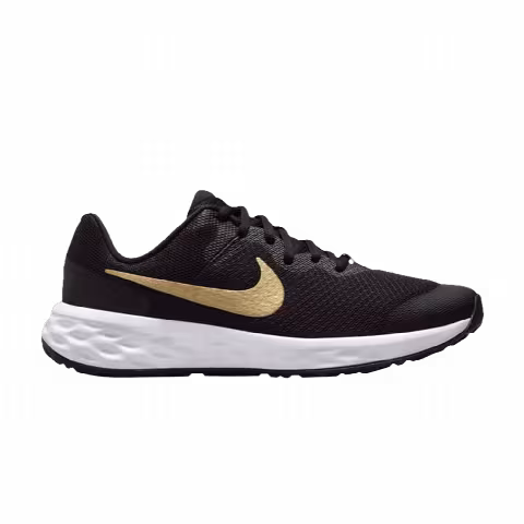 Nike Revolution 6 GS 'Black Metallic Gold'