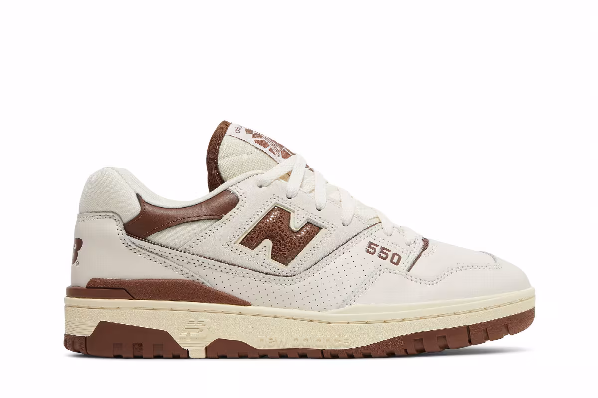 Aimé Leon Dore x New Balance 550 Brown, view 2