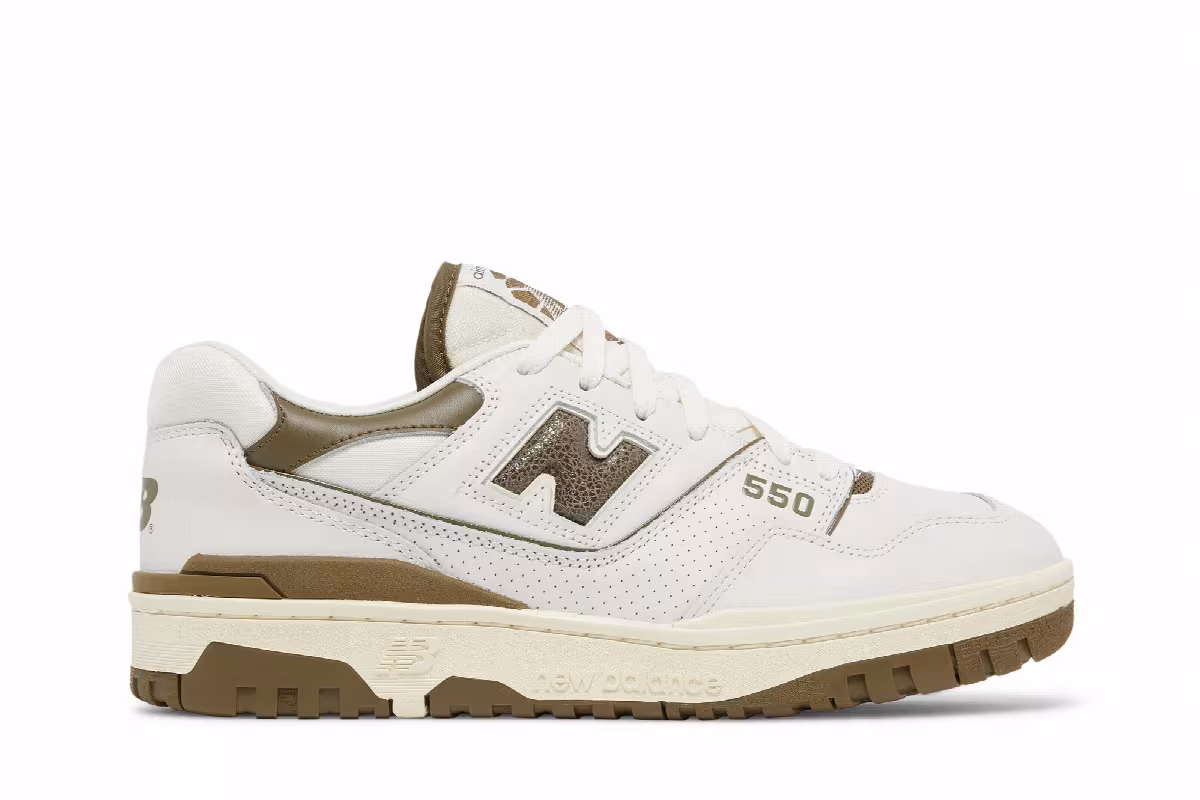 Aimé Leon Dore x New Balance 550 Olive, view 2