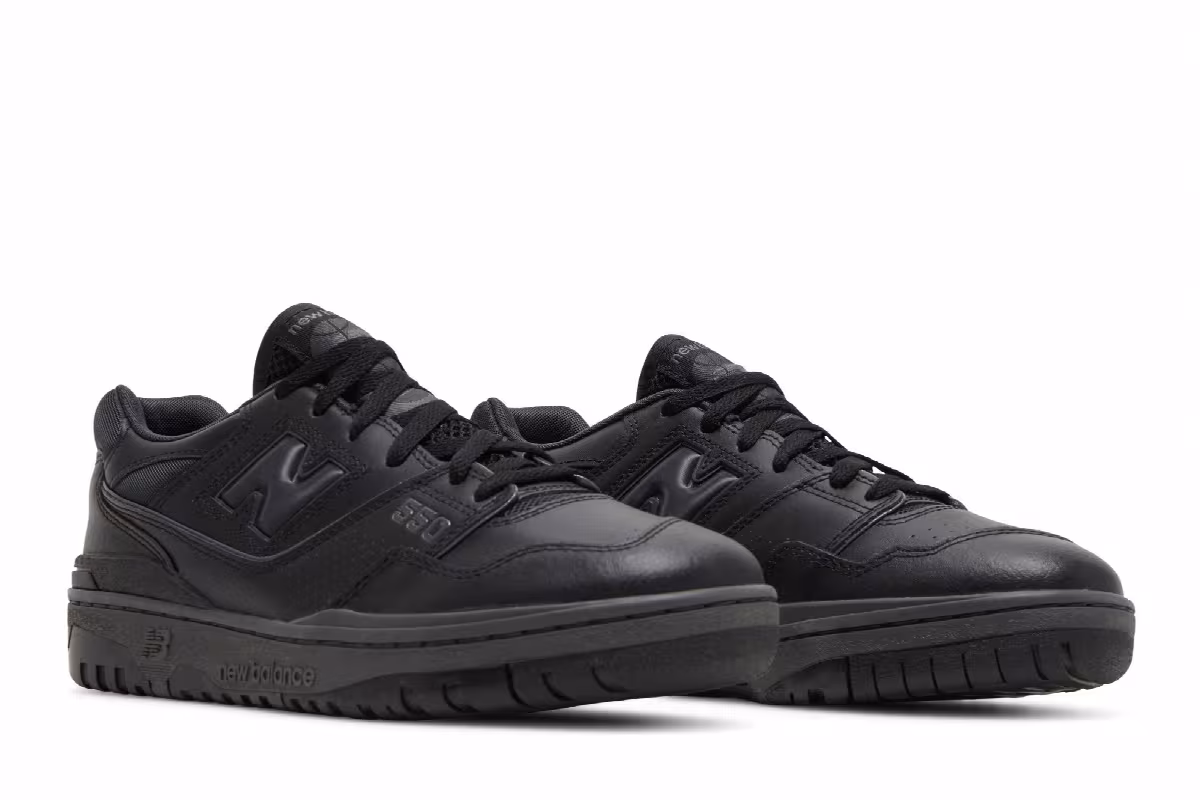New Balance 550 Triple Black, view 9