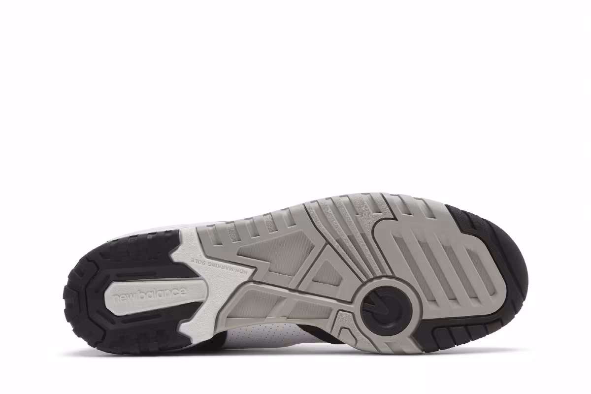 New Balance 550 White Black Rain Cloud, view 5