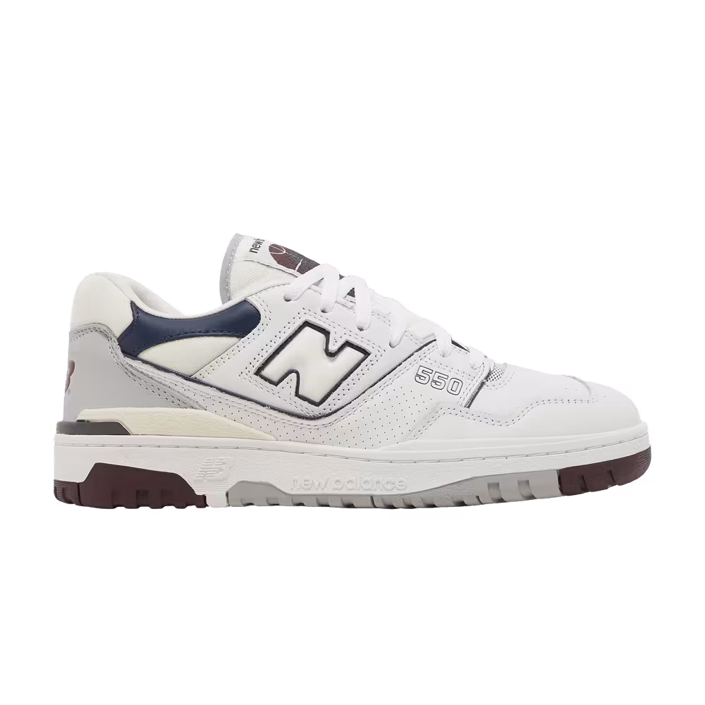 New Balance 550 White Indigo Burgundy