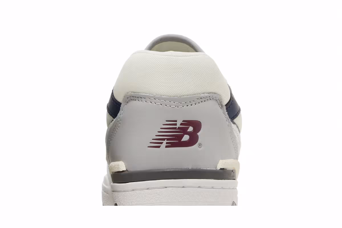 New Balance 550 White Indigo Burgundy, view 8