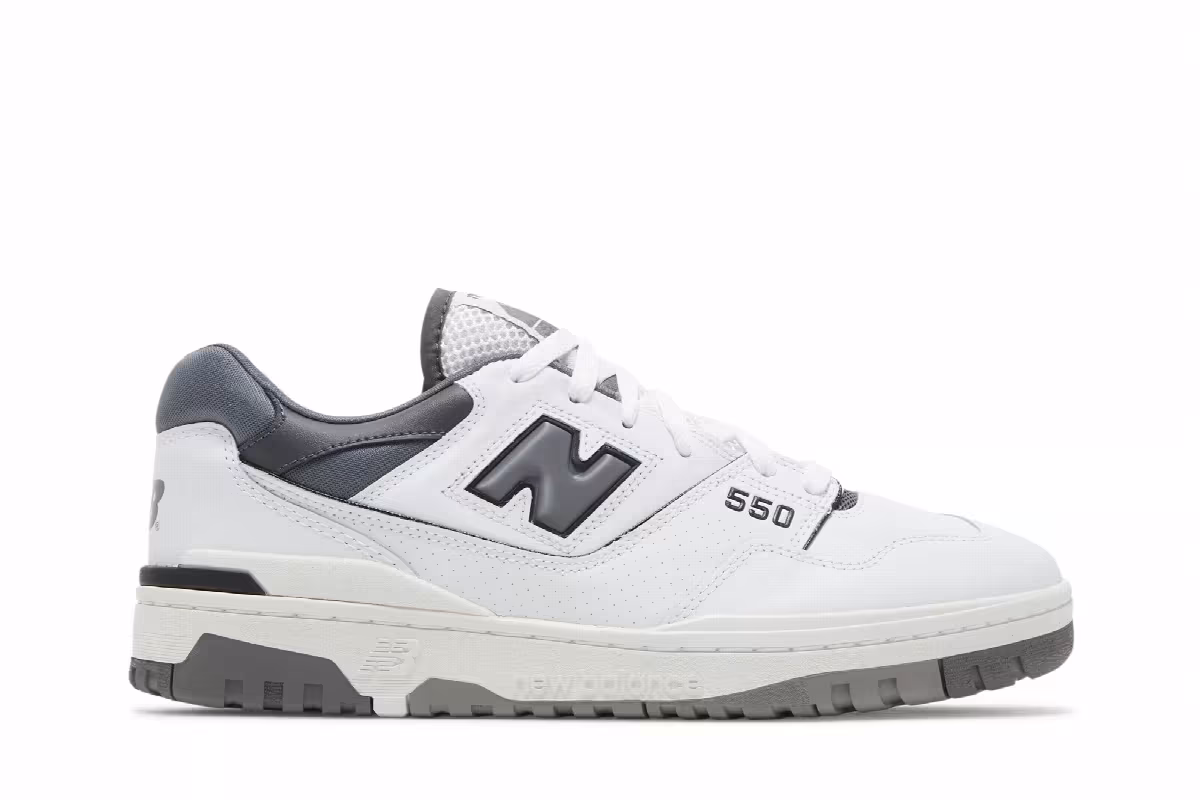 New Balance Men's 550 White Castlerock, view 2