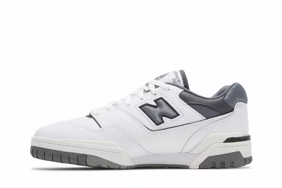 New Balance Men's 550 White Castlerock, view 4