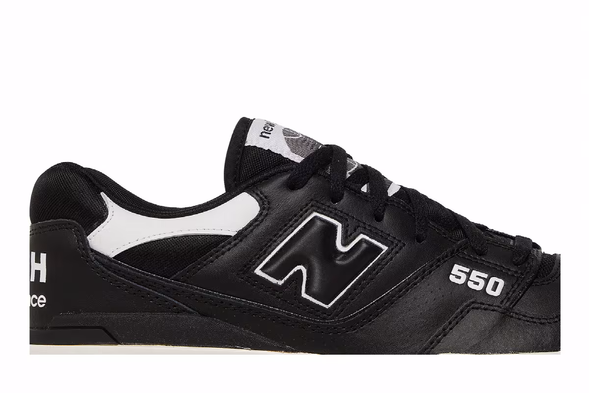 Comme des Garçons Homme x New Balance 550 Black, view 3