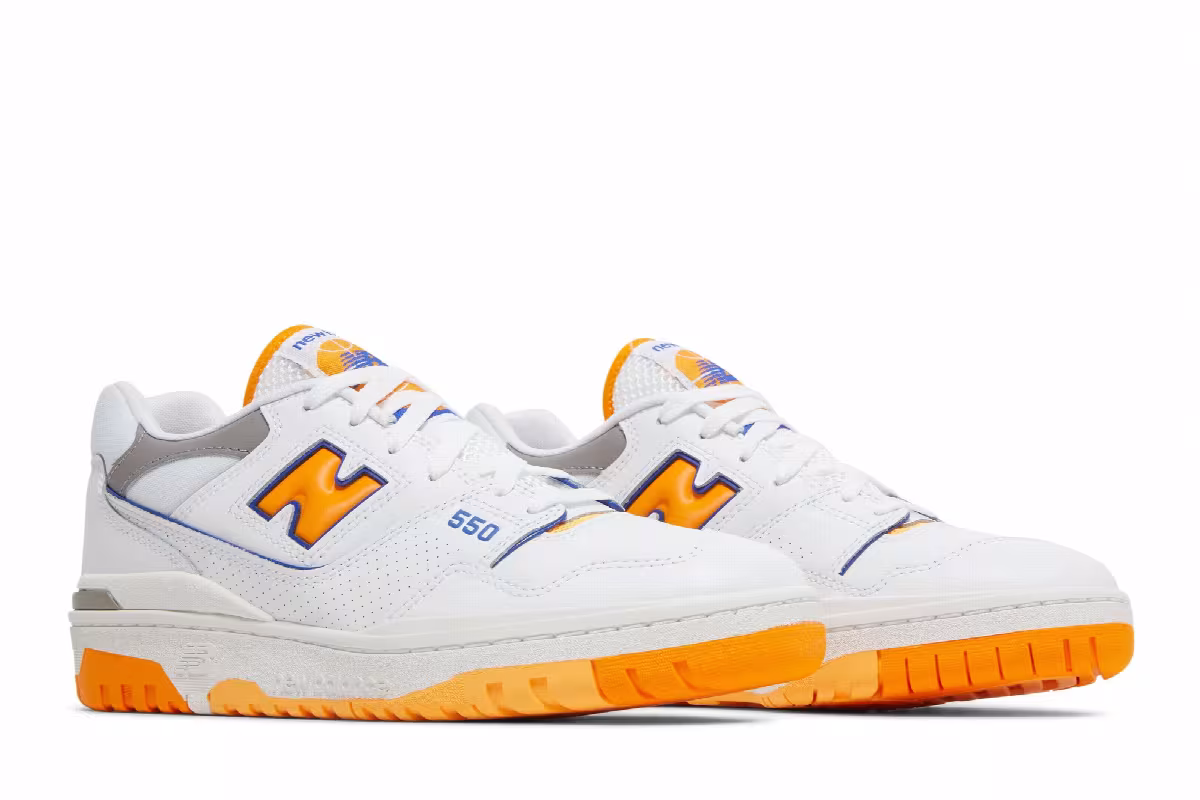 New Balance 550 Lakers Pack - Vibrant Orange, view 9