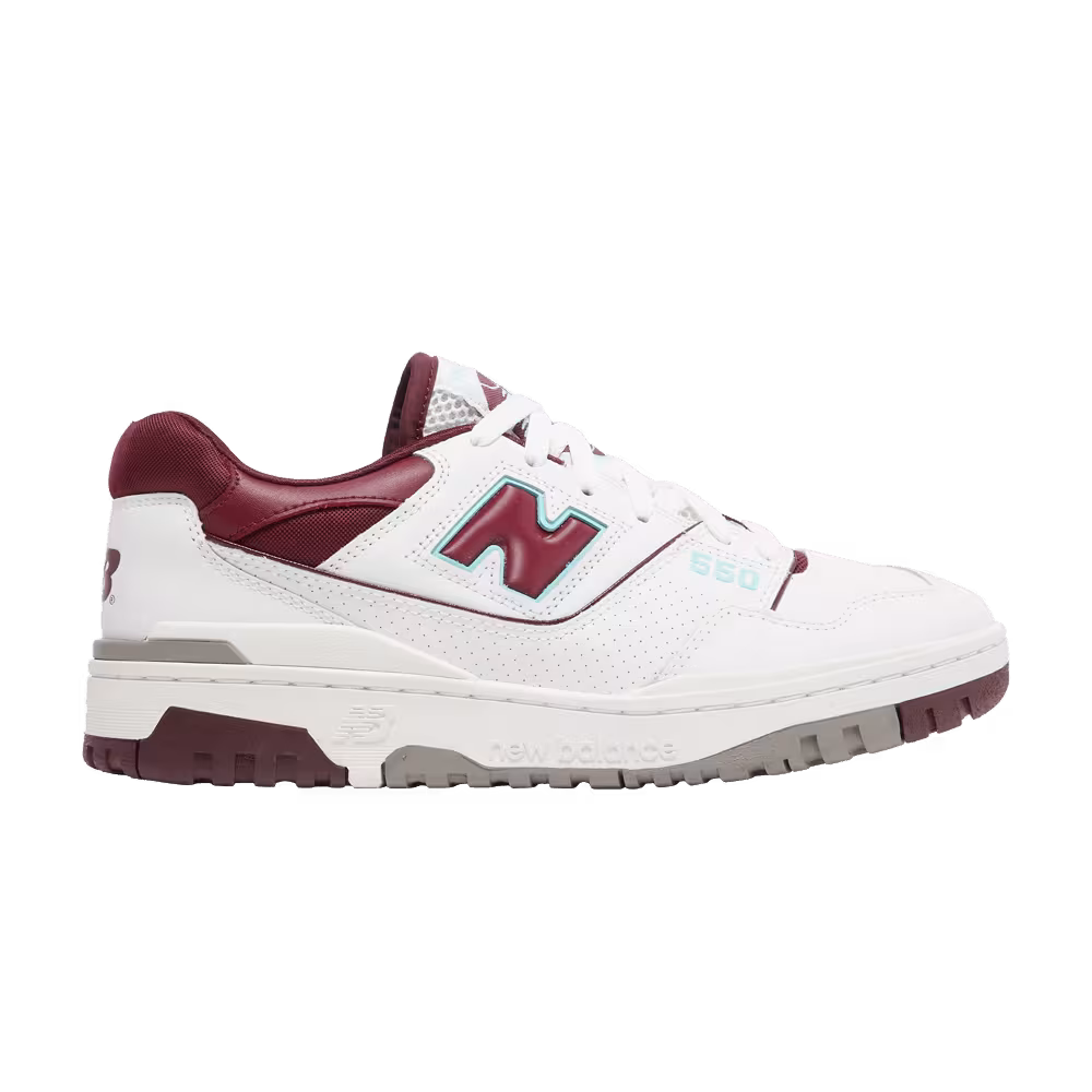 New Balance 550 Burgundy Turquoise