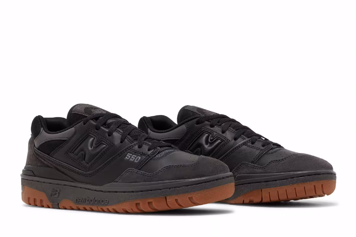 New Balance 550 Black Gum, view 9