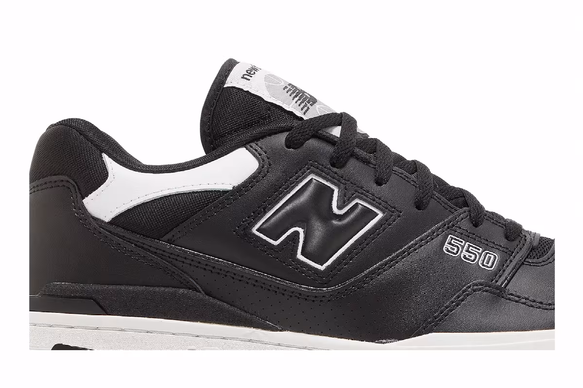 New Balance 550 Black White, view 3