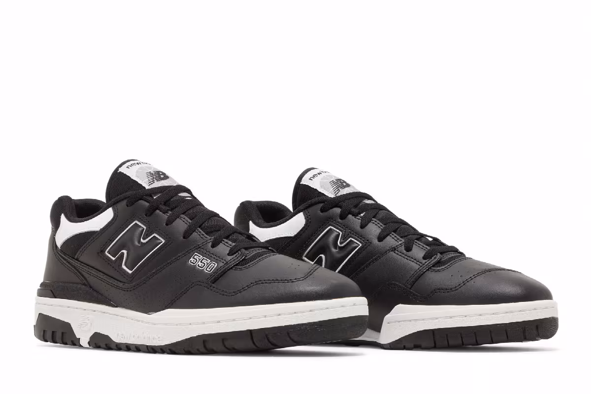 New Balance 550 Black White, view 9