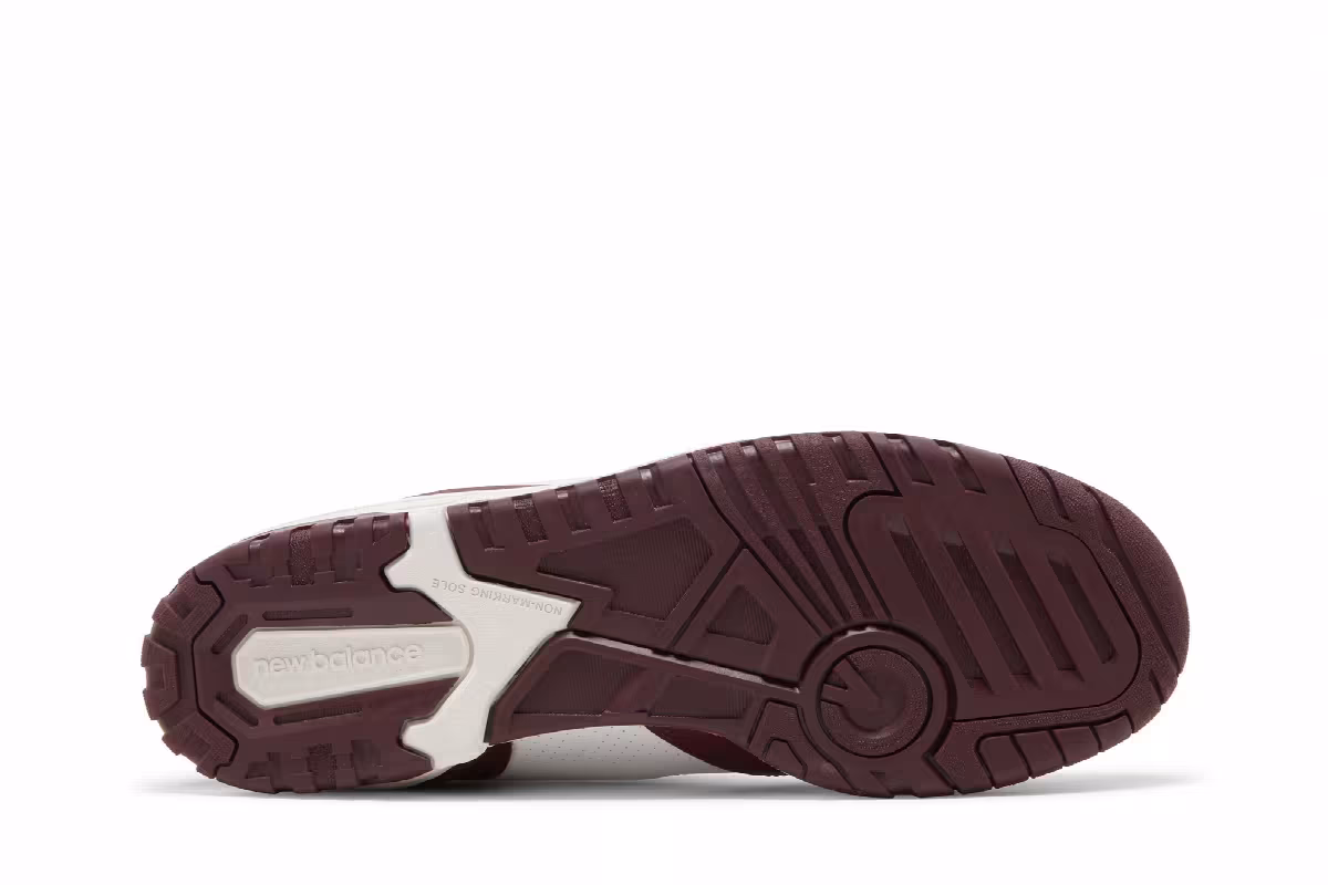 New Balance 550 White Burgundy, view 5