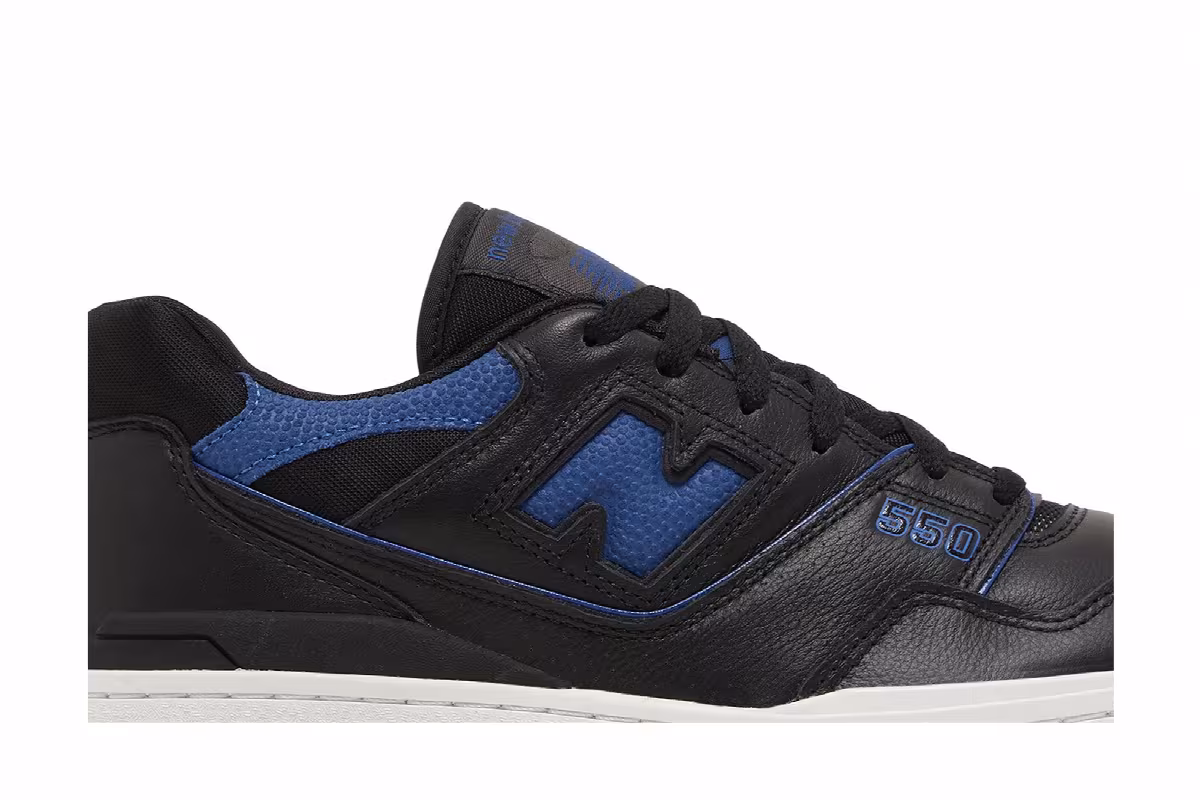 New Balance 550 Black Blue Groove, view 3