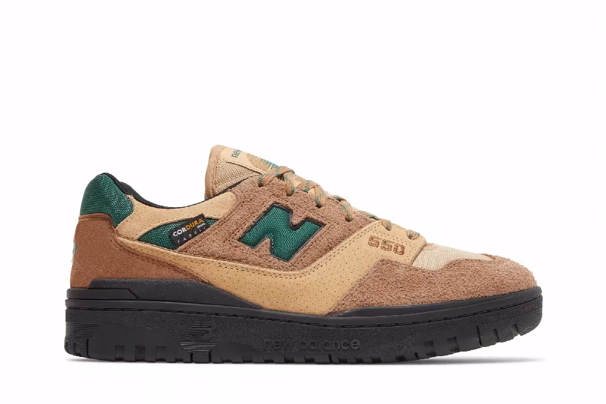 size? x New Balance 550 Cordura Pack - Light Brown Green, view 2