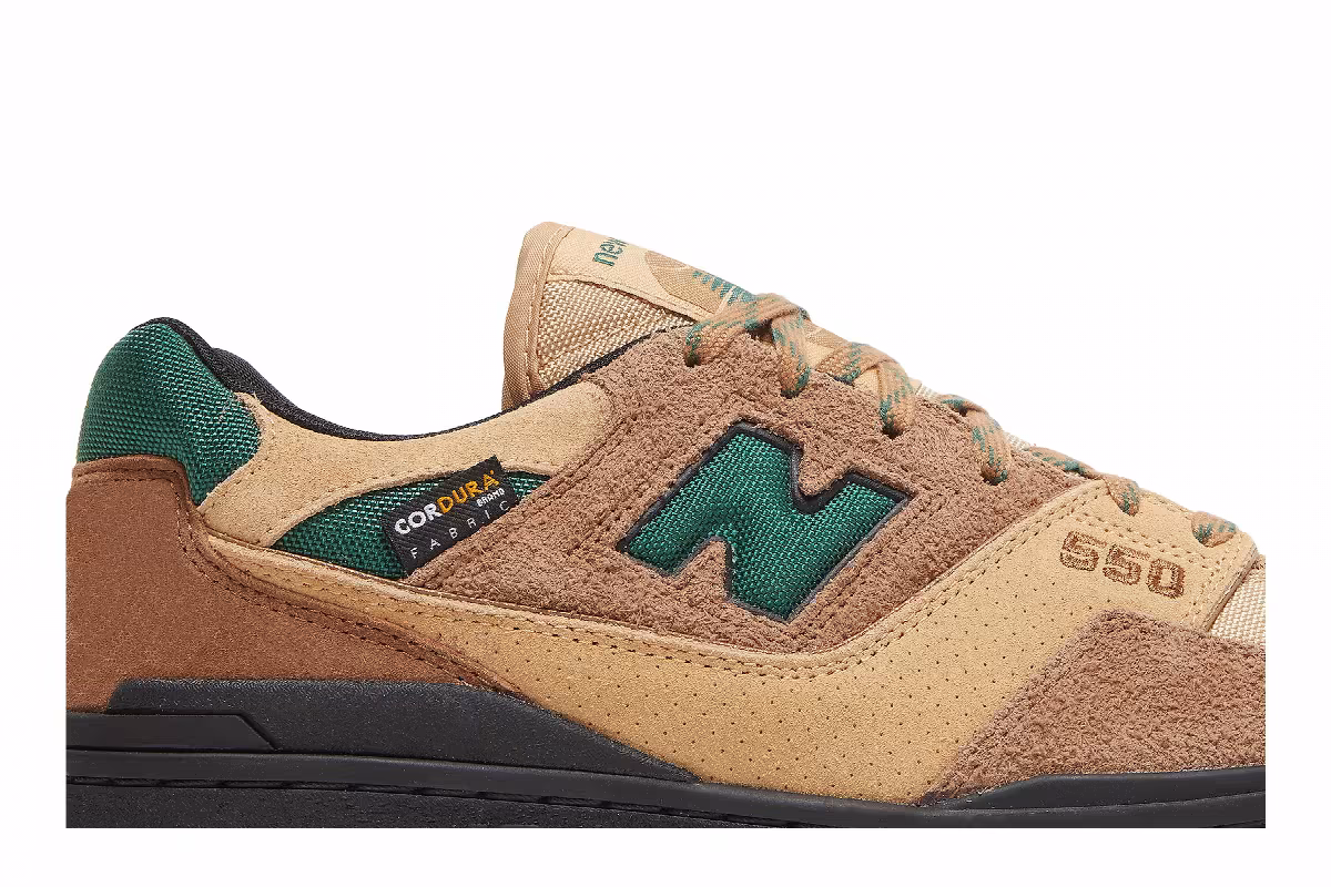 size? x New Balance 550 Cordura Pack - Light Brown Green, view 3