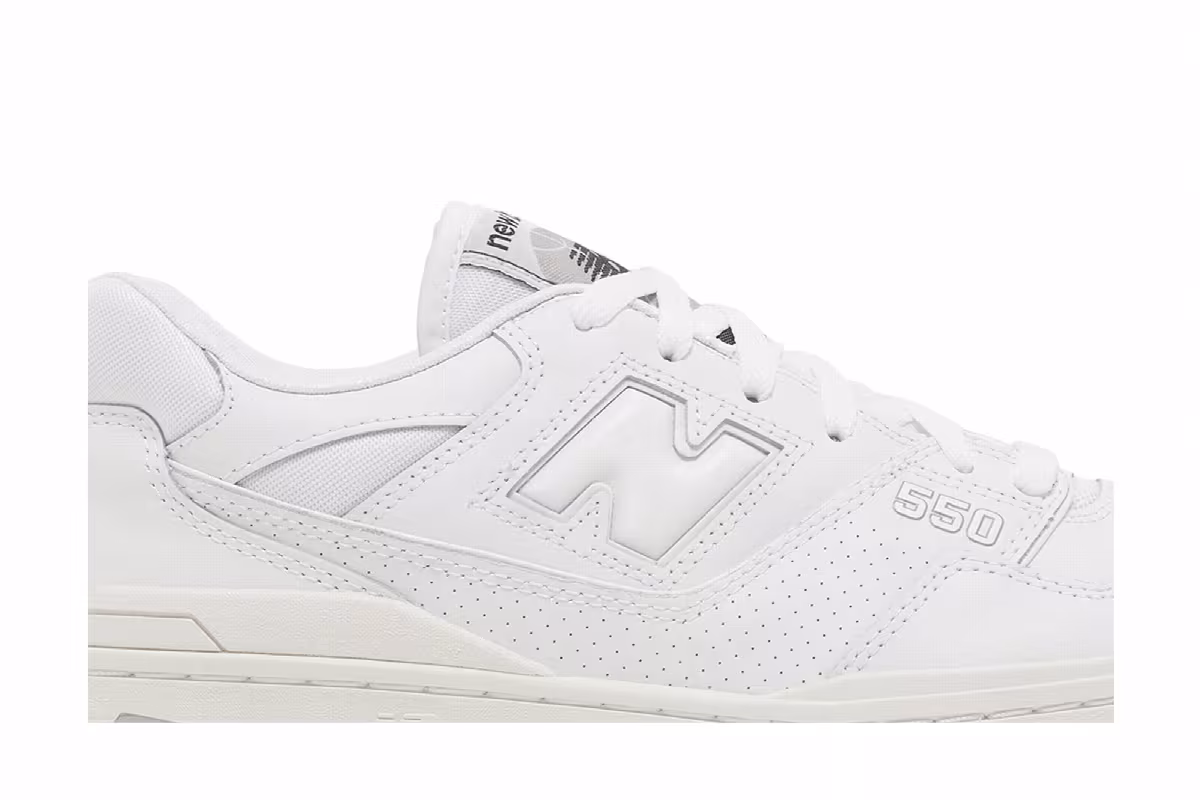 New Balance 550 2E Wide White Grey, view 3