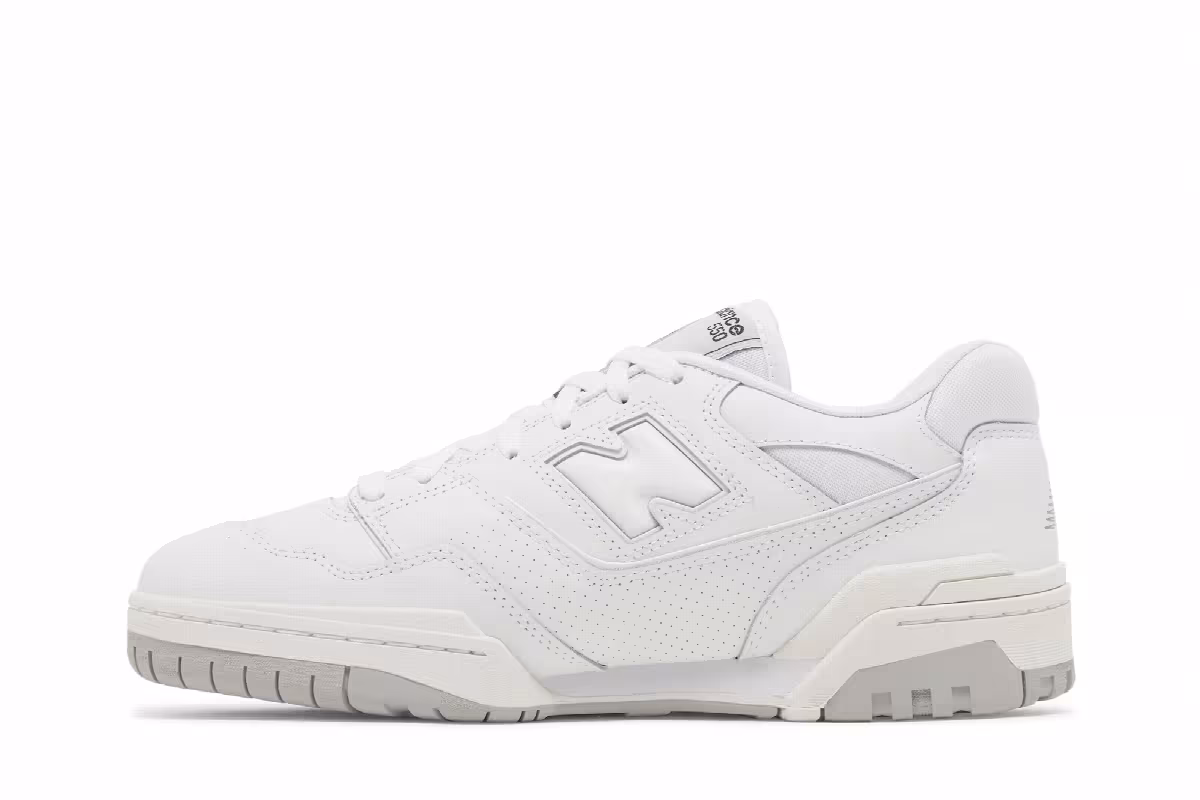 New Balance 550 2E Wide White Grey, view 4