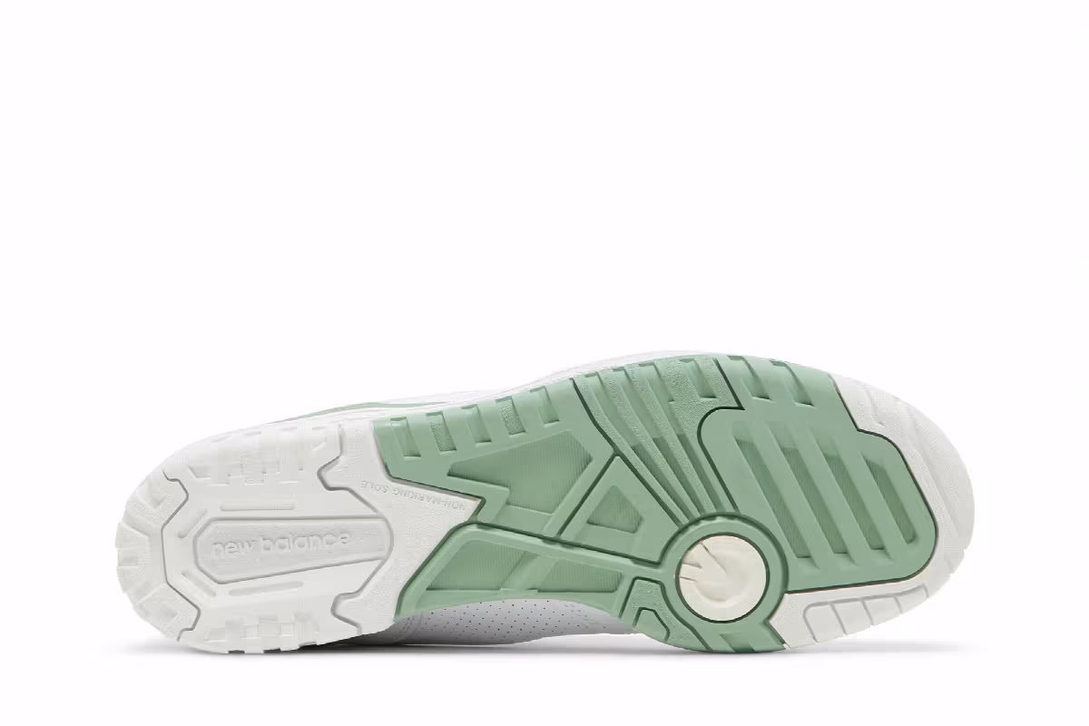 New Balance 550 White Mint Green, view 5