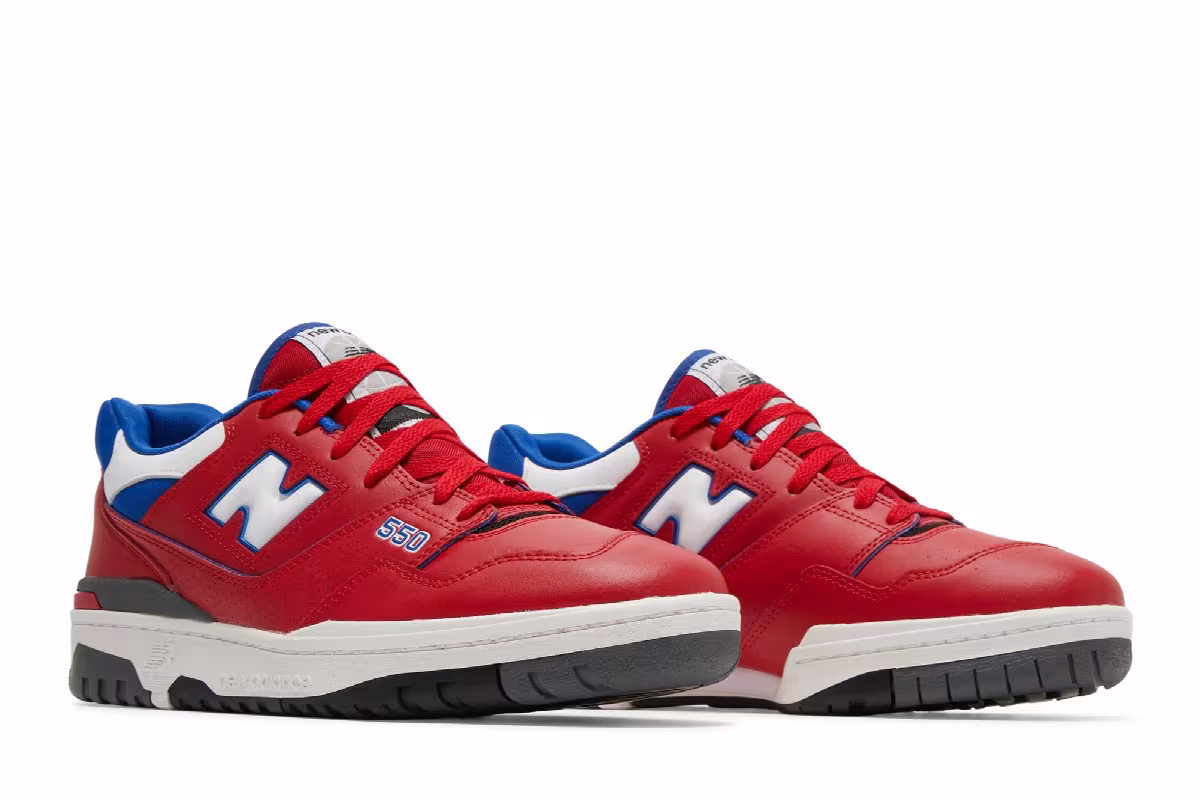 New Balance 550 Red Blue, view 9