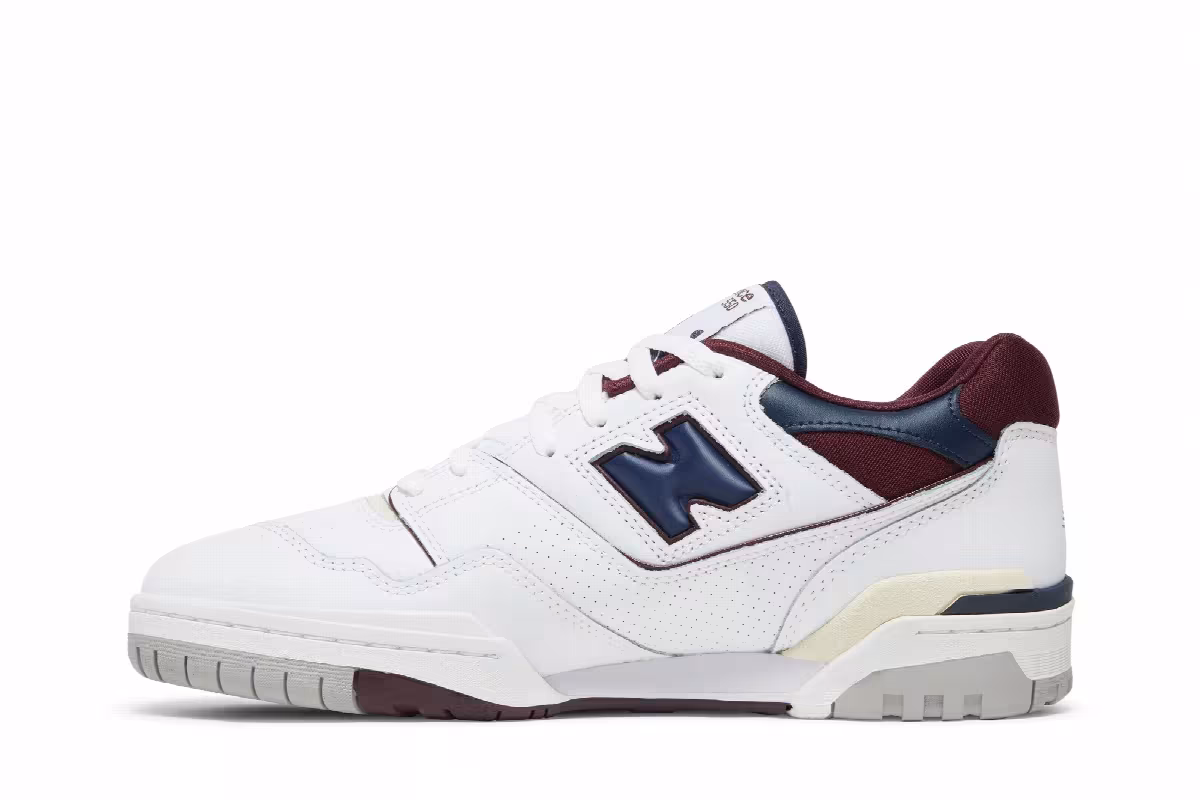 New Balance 550 Burgundy Natural Indigo, view 4