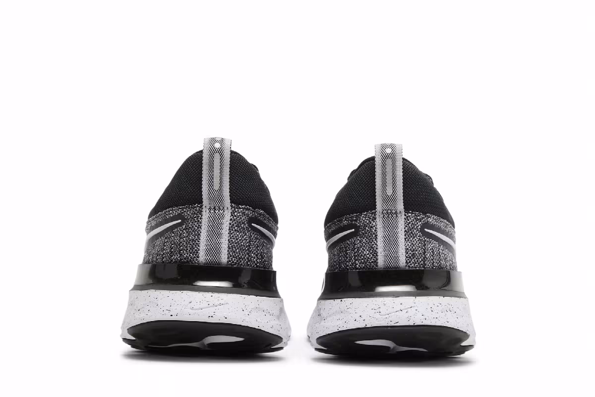 Nike React Infinity Run Flyknit 2 White Black, view 7