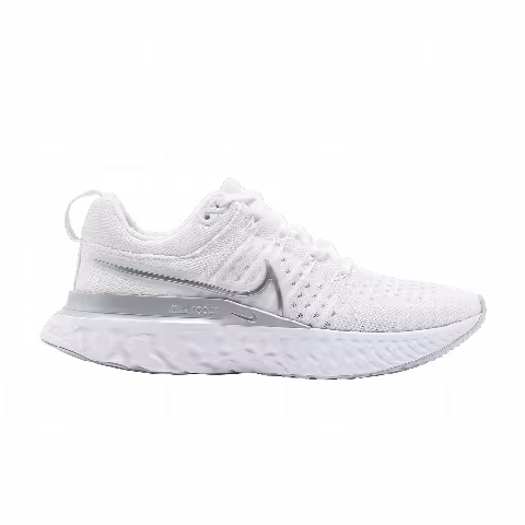 Nike Wmns React Infinity Run Flyknit 2 'White Metallic Silver'