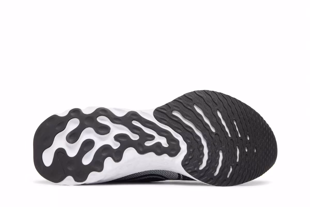 Nike React Infinity Run Flyknit Black White, view 5