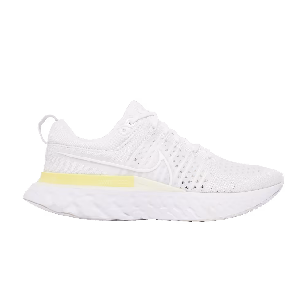Nike Women's React Infinity Run Flyknit 2 White Light Citron