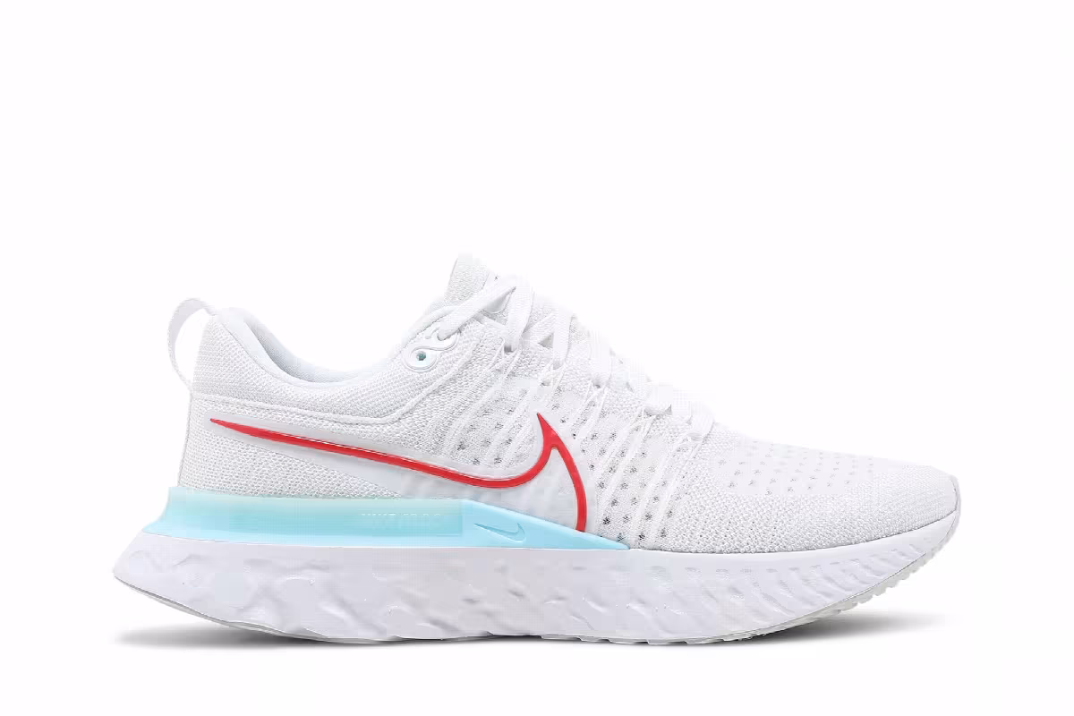 Nike React Infinity Run Flyknit 2 White Glacier Ice, view 2