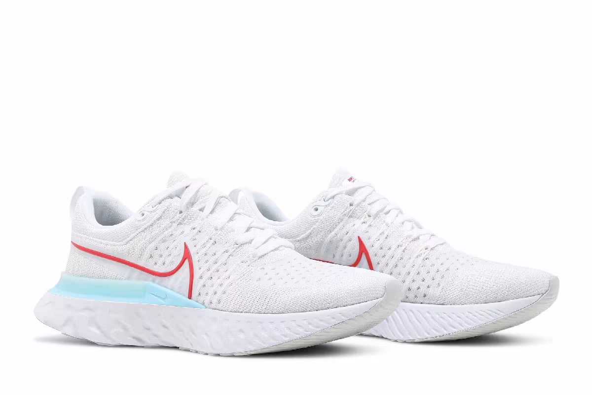 Nike React Infinity Run Flyknit 2 White Glacier Ice, view 9